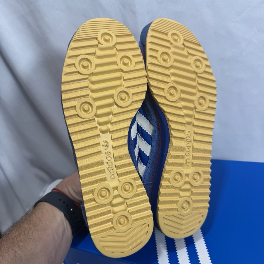 Adidas M6.5 SL 72 RS Blue White Red Striped Suede Low Top Sneakers JI3088 - NEW! - Picture 4 of 8